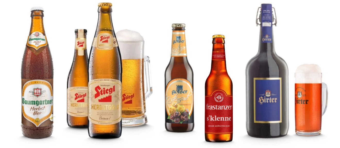 Fünf herbstliche Bierspezialitäten