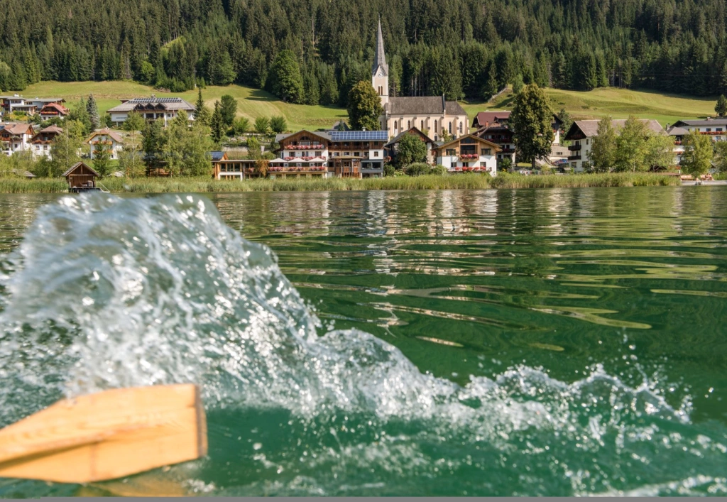 Die Forelle Ausblick über den See