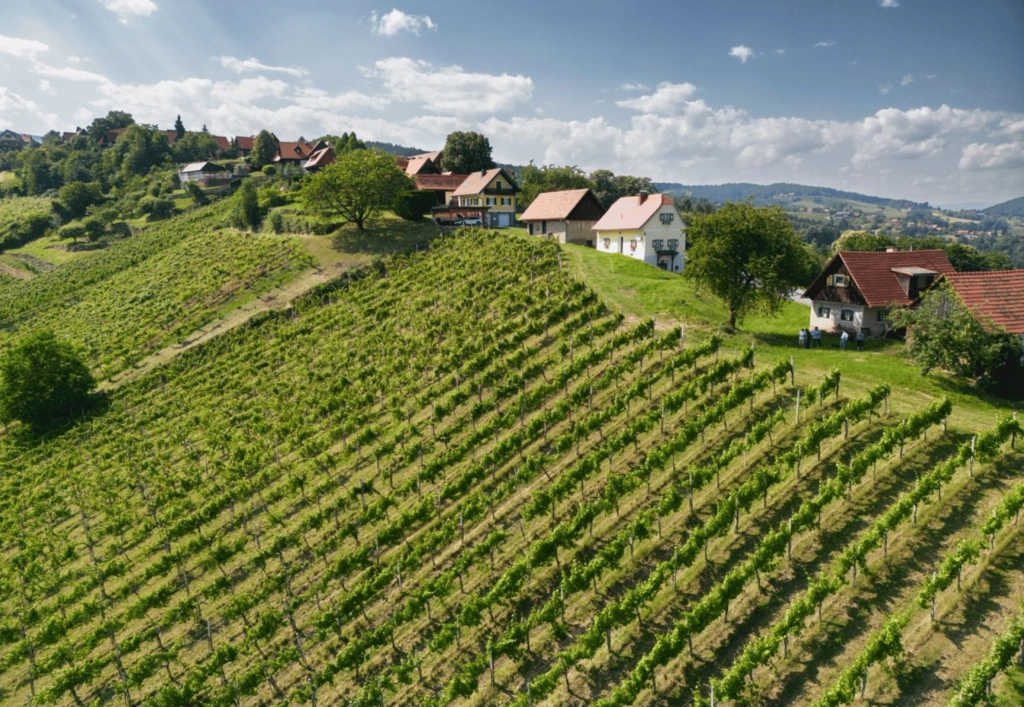 Auf den ersten Blick ein gewöhnlicher Weingarten in der idyllischen Weststeiermark. Doch in der Ried Hochgrail findet die Rebsorte Blauer Wildbacher exakt, was sie braucht, um zur Höchstform aufzulaufen.